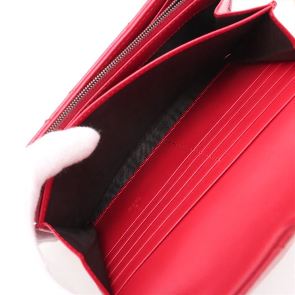 Sold out ❌Gucci GG Marmont Leather Chain Wallet Red 474575 - Picture 10 of 12